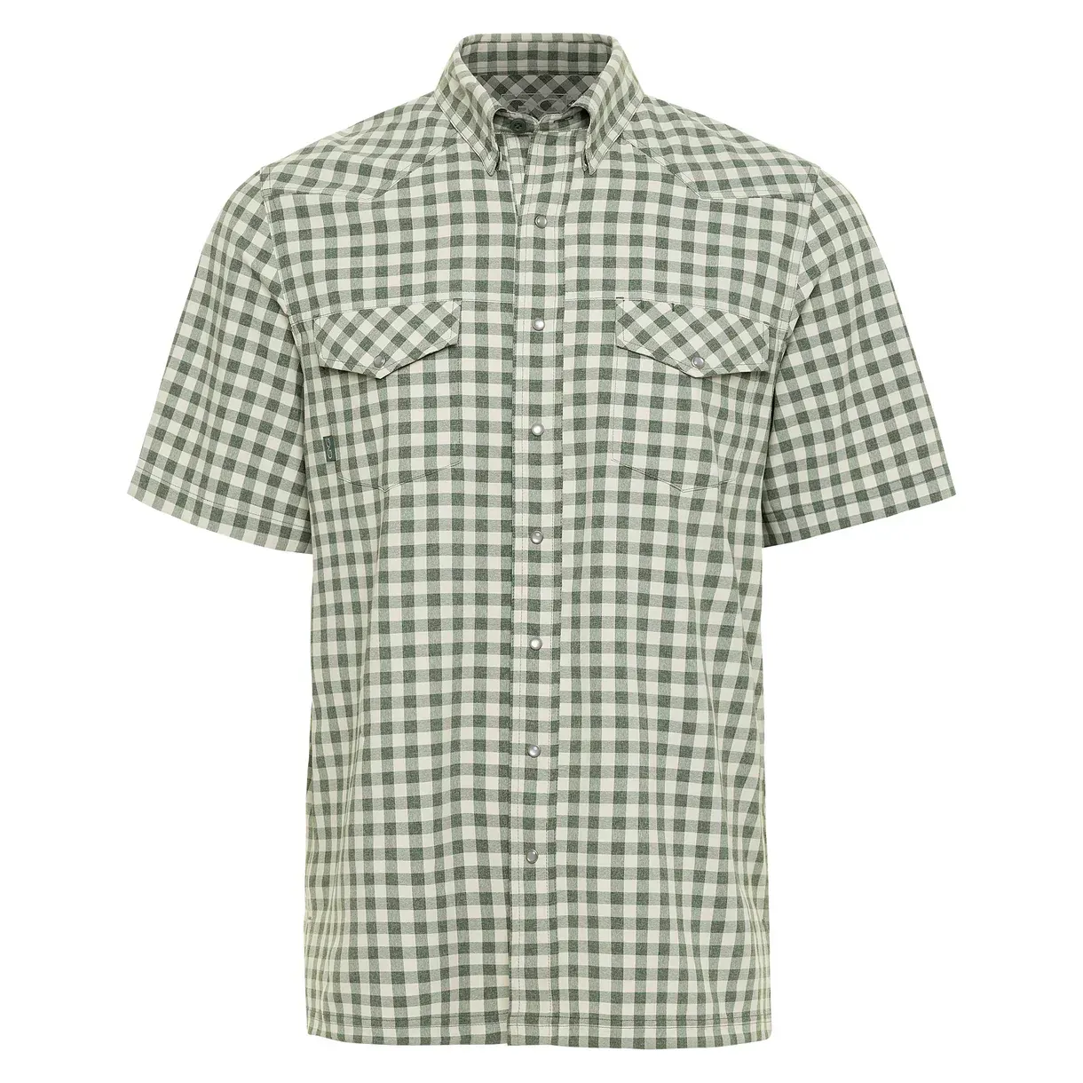 Game Guard Men's Pearl Snap Short Sleeve Embroidered