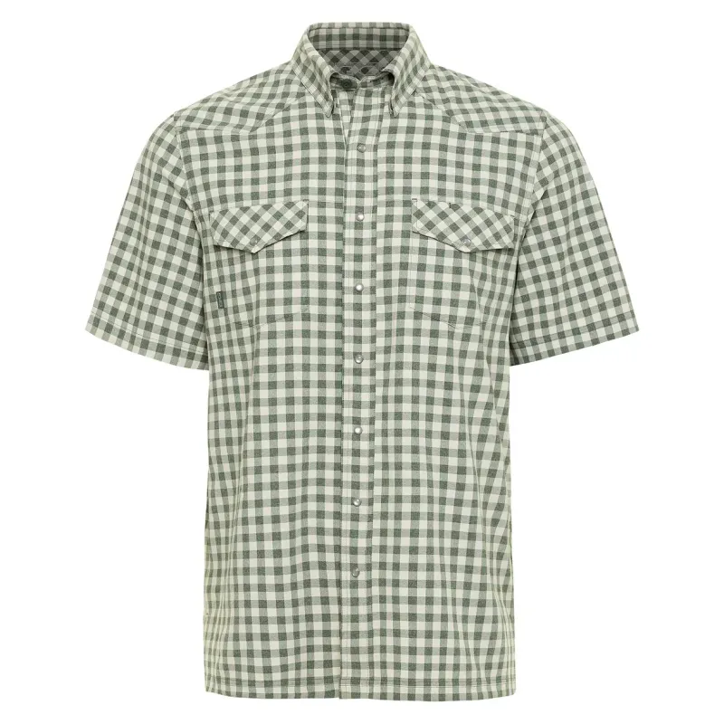 Game Guard Men's Pearl Snap Short Sleeve Embroidered