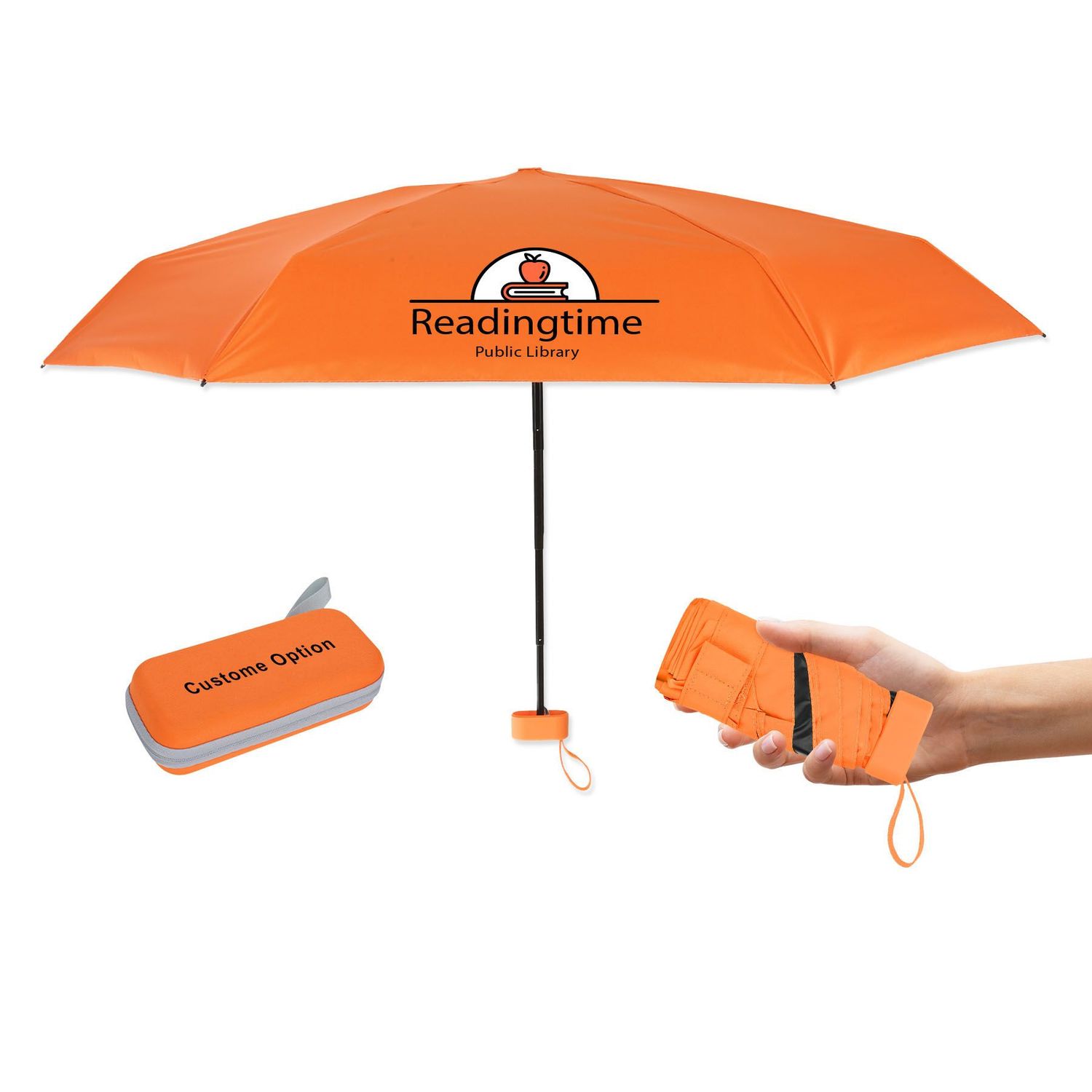 : 38 : 38" Arc Mini Folding Travel Umbrella with Case