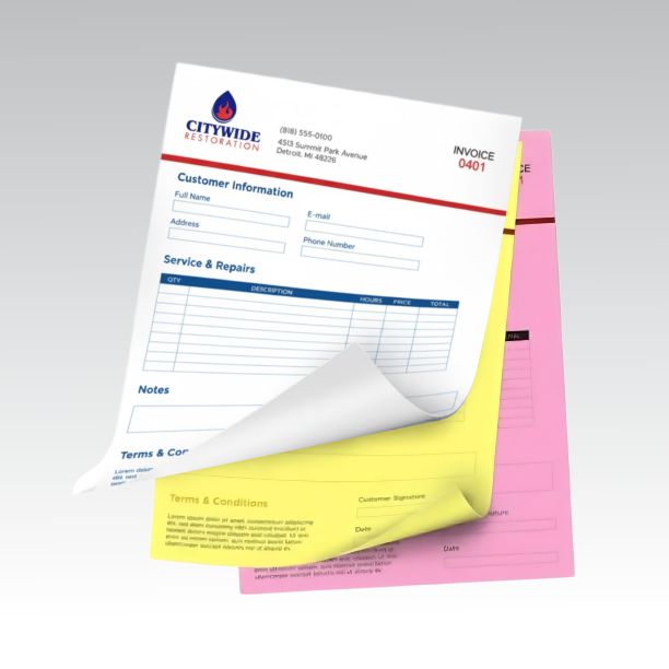 Carbonless Forms Full Color
