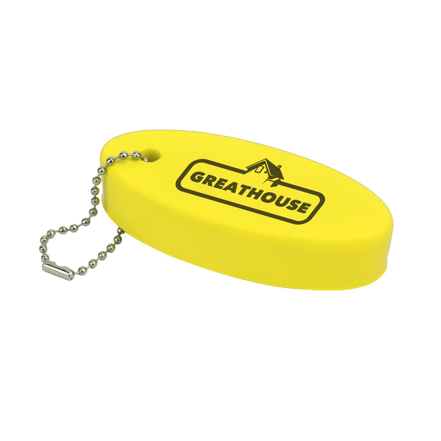 Oval Floater Key Tag