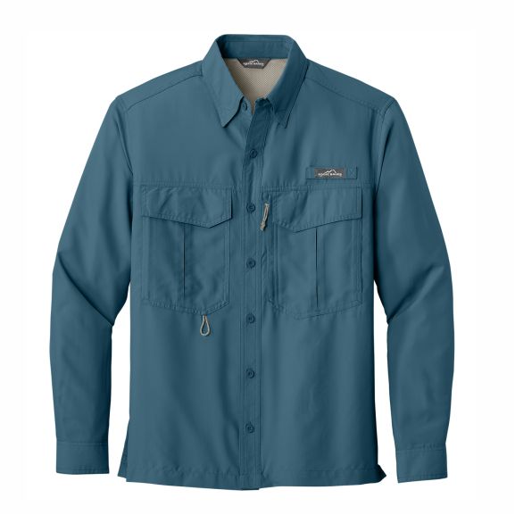 Eddie Bauer® Long Sleeve Performance Fishing Shirt Embroidered