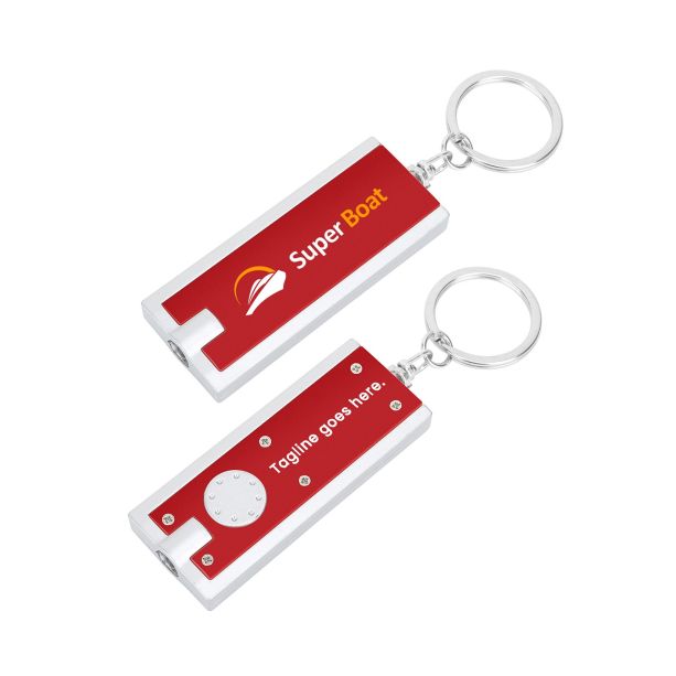 Super Bright LED Flashlight With Swivel Key Chain
