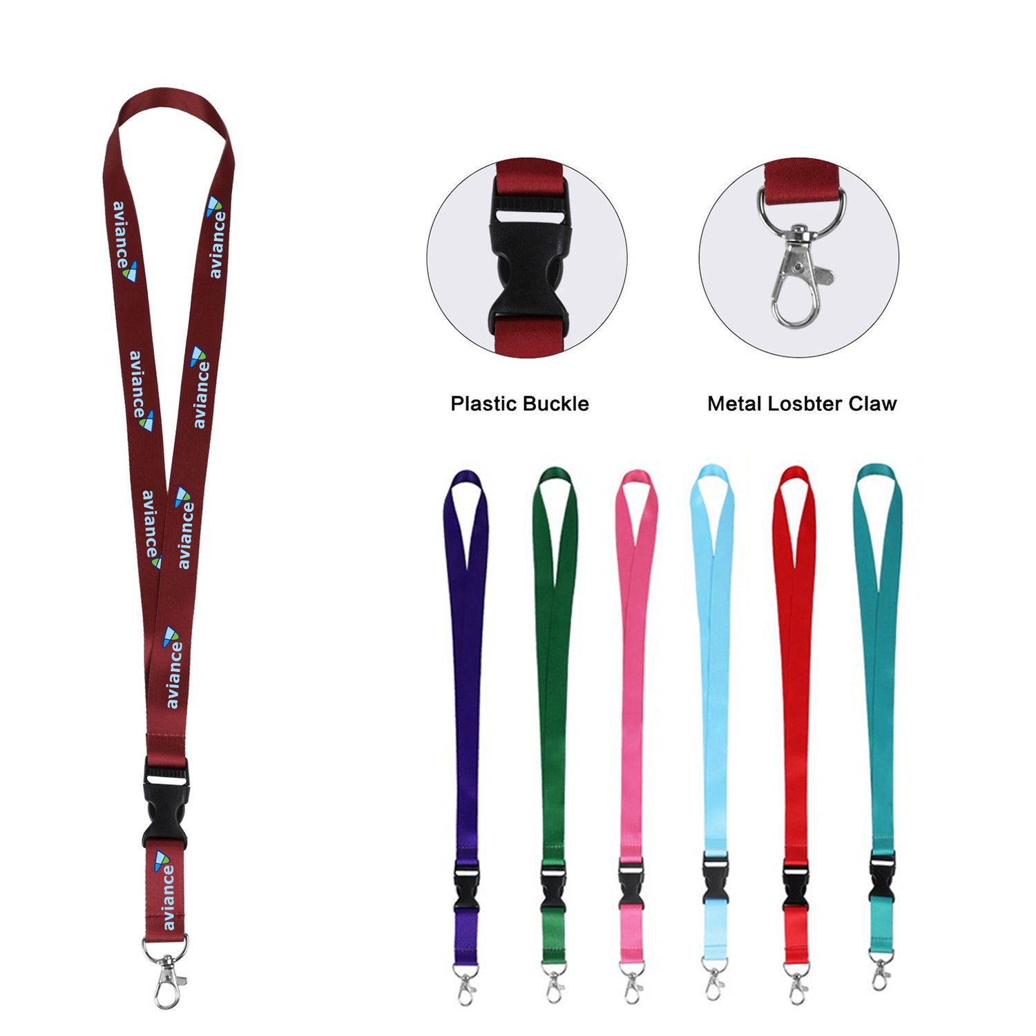 : 3/4'' Full Color Lanyards W/ Lobster Hook/Buckle : 3/4'' Full Color Lanyards W/ Lobster Hook/Buckle