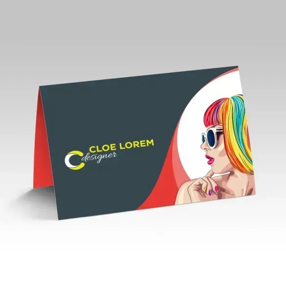 Fold-over Business Cards Fold-over Business Cards