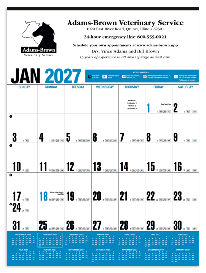 :   Yearly Record® Calendar