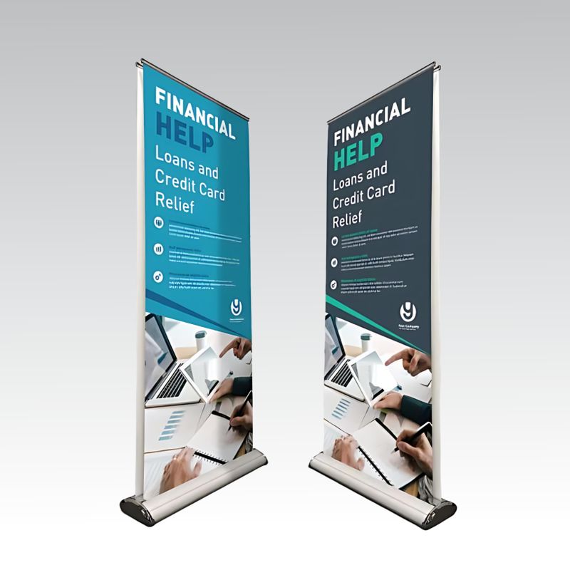 :      Deluxe Double-Sided Retractable Banner Stands