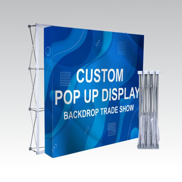 : Custom Fabric Pop Up Straight Display : Custom Fabric Pop Up Straight Display