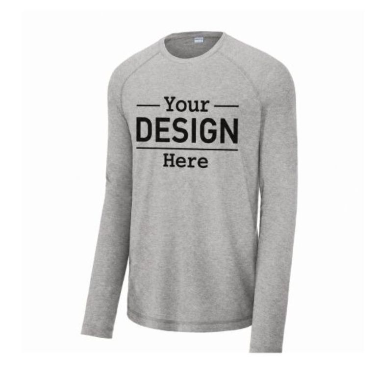 : Sport-Tek® PosiCharge® Long Sleeve Tri-Blend Wicking Raglan Tee