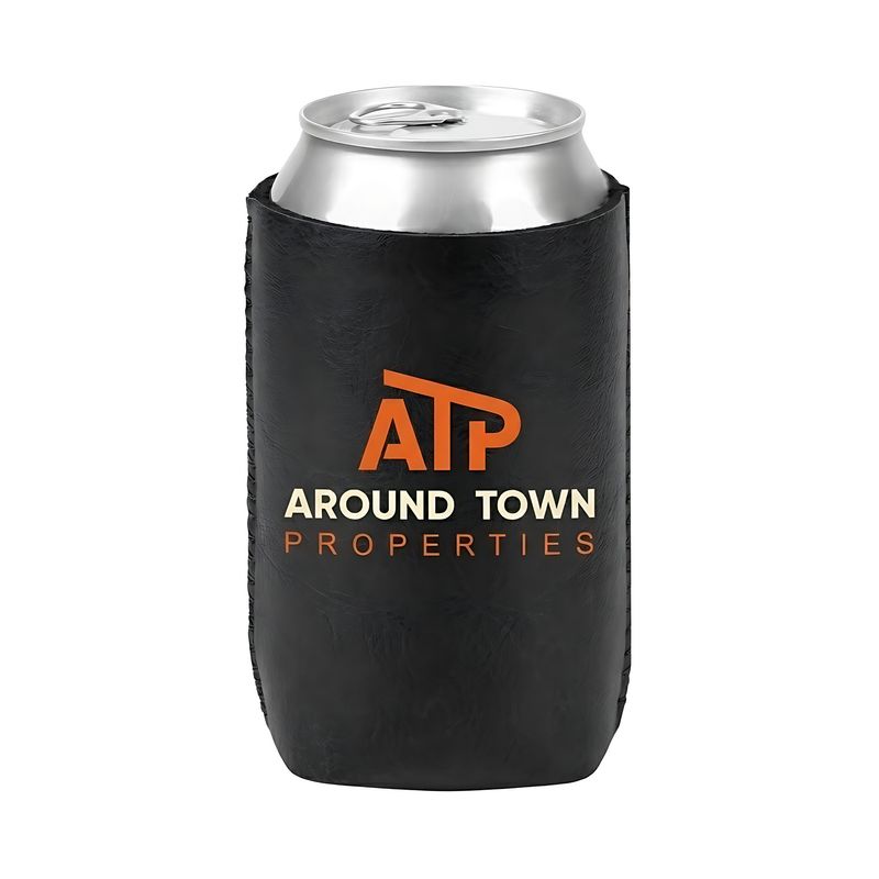:     Deluxe PU Leather Insulated Can Cooler