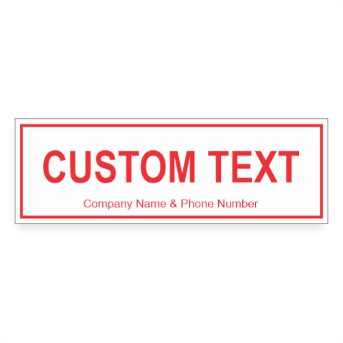 : Custom Text Sprinkler ID Signs