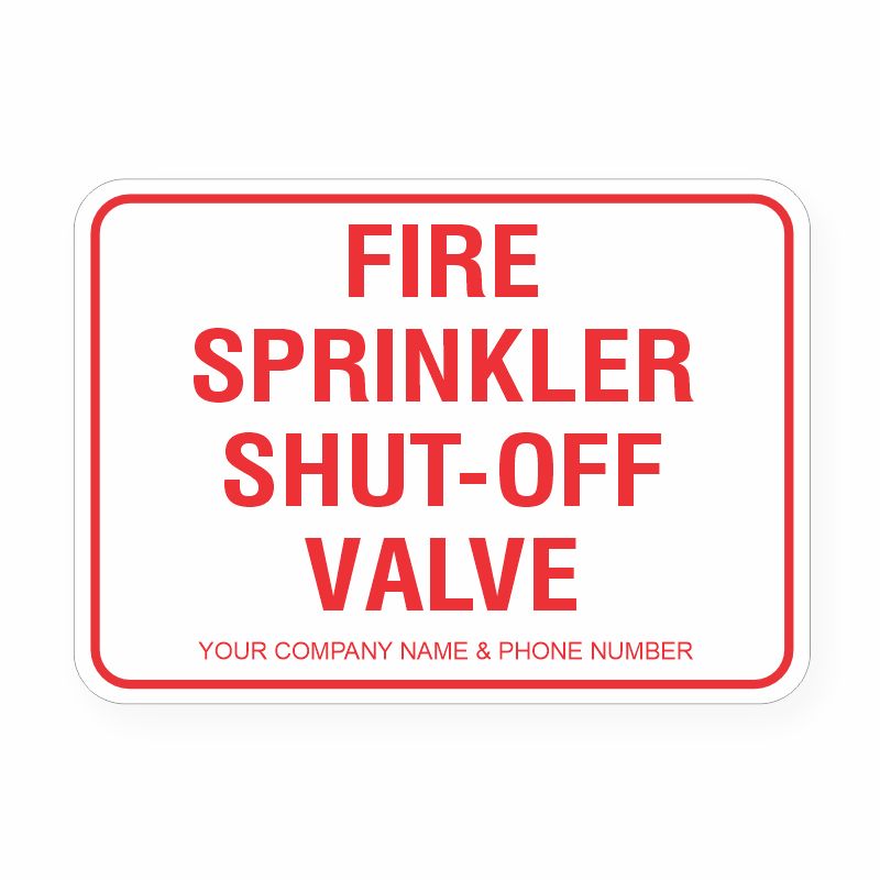 Fire Sprinkler Shut-Off Valve