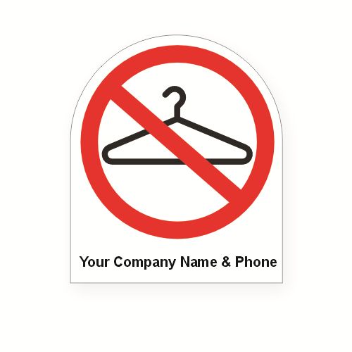 Fire Sprinkler Decal: Do Not Hang Anything From Fire Sprinkler Symbol