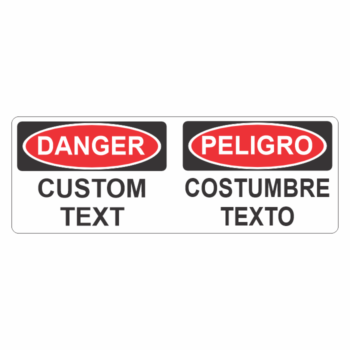 : Danger Sign with Custom Text : Danger Sign with Custom Text