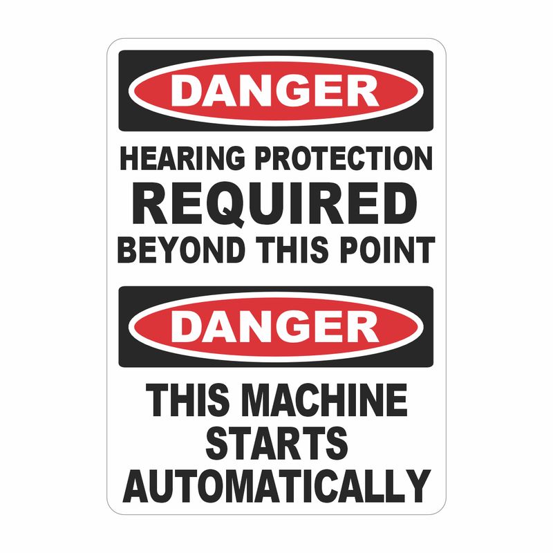 :         Hearing Protection Required Beyond This Point