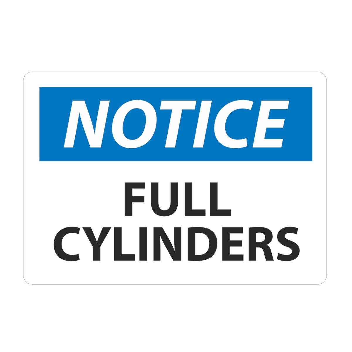 : Notice Full Cylinders : Notice Full Cylinders