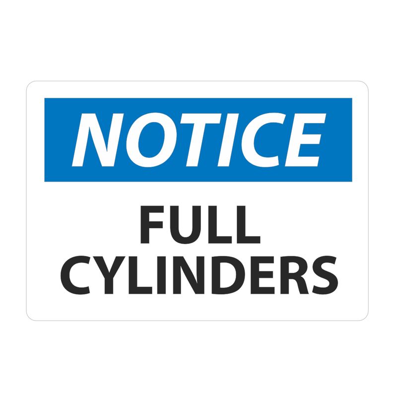 :      Notice Full Cylinders