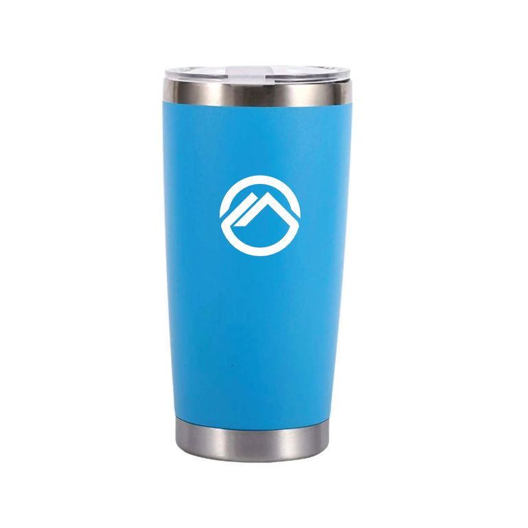 20 oz. Silver Rim Double Wall Vacuum Tumbler (Demo)