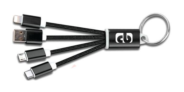 :        3-in-1 Charging Cable  with Key Ring