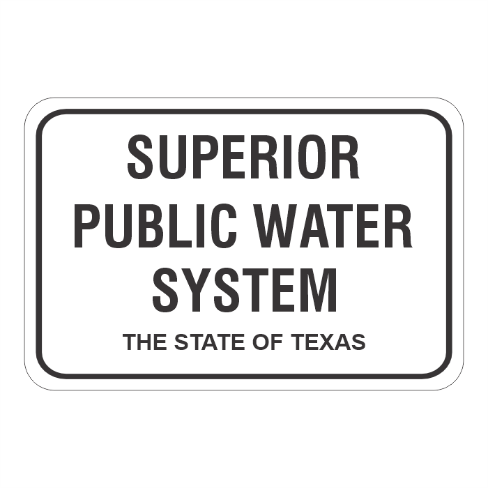 :          Superior Public Water System Signs