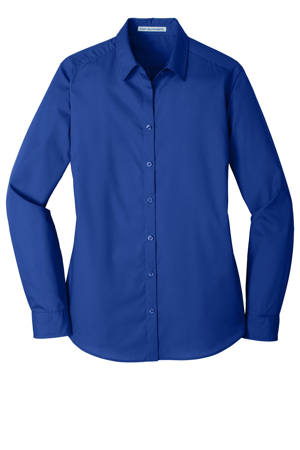 Port Authority® Women's Long Sleeve Carefree Poplin Shirt Port Authority® Women's Long Sleeve Carefree Poplin Shirt