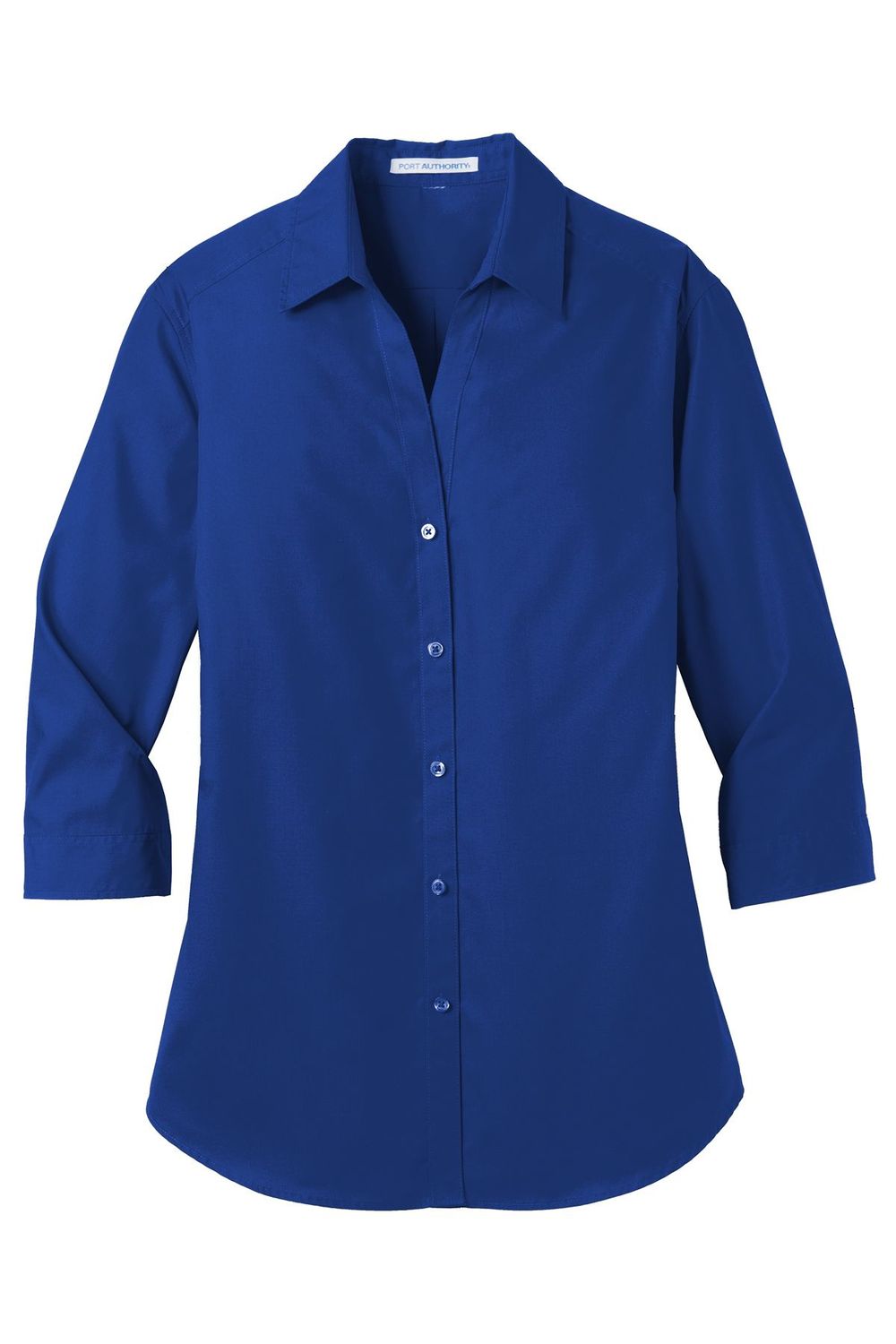 Port Authority® Women's 3/4-Sleeve Carefree Poplin Shirt Port Authority® Women's 3/4-Sleeve Carefree Poplin Shirt