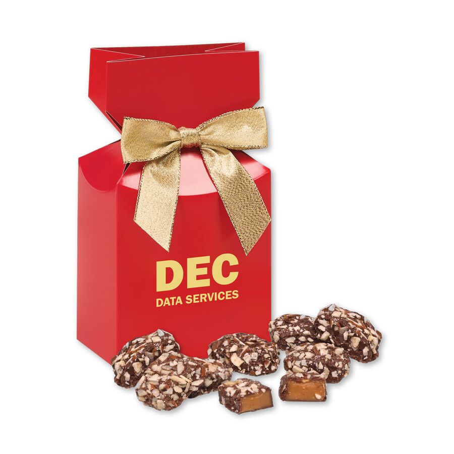 English Butter Toffee in Red Premium Delights Gift Box English Butter Toffee in Red Premium Delights Gift Box