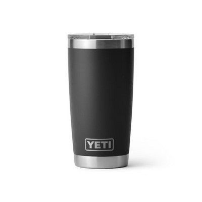 YETI Rambler 20 OZ Tumbler w/ MagSlider Lid - Laser Engraved YETI Rambler 20 OZ Tumbler w/ MagSlider Lid - Laser Engraved, Color Options: Black