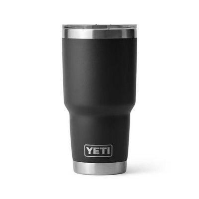 YETI Rambler 30 OZ Tumbler w/ MagSlider Lid - Laser Engraved, Color Options: Black