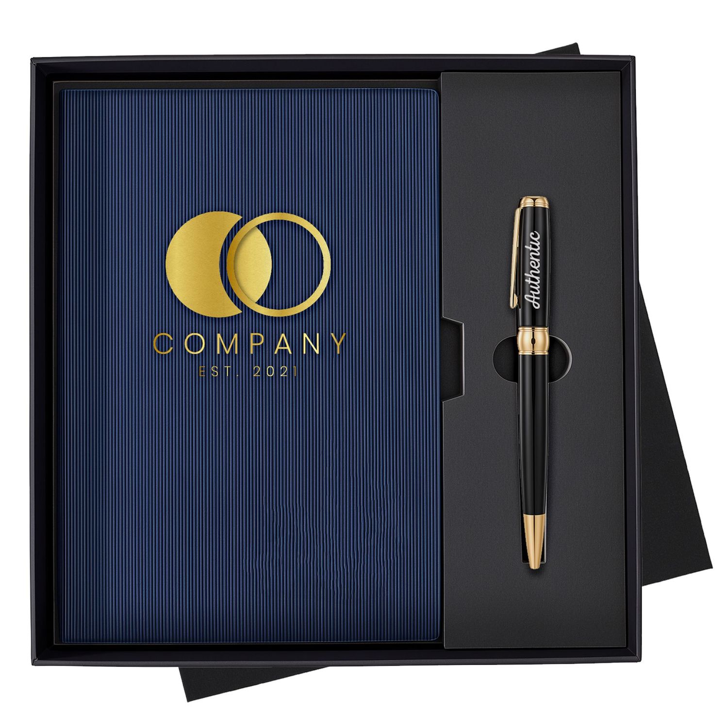 Executive PU Leather Notebook & Metal Pen Gift Set Executive PU Leather Notebook & Metal Pen Gift Set