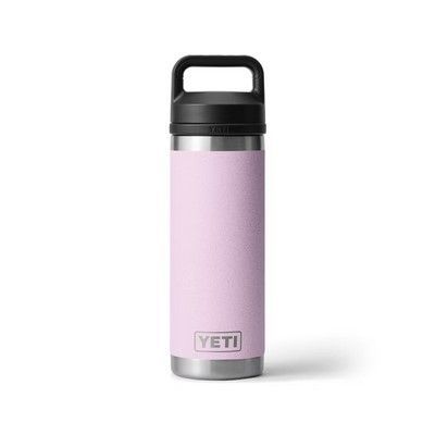 YETI Rambler 18 OZ Bottle w/ Chug Cap - Laser Engraved, Color Options: Cherry Blossom