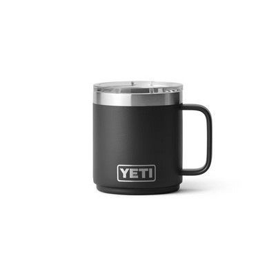 YETI Rambler 10 OZ Wine Tumbler - Laser Engraved, Color Options: Black