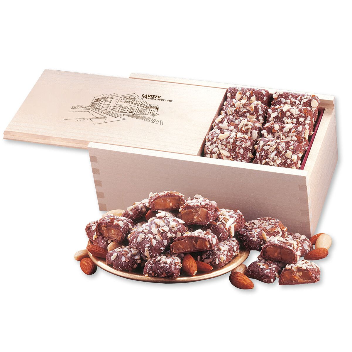 English Butter Toffee in Wooden Collector's Box English Butter Toffee in Wooden Collector's Box