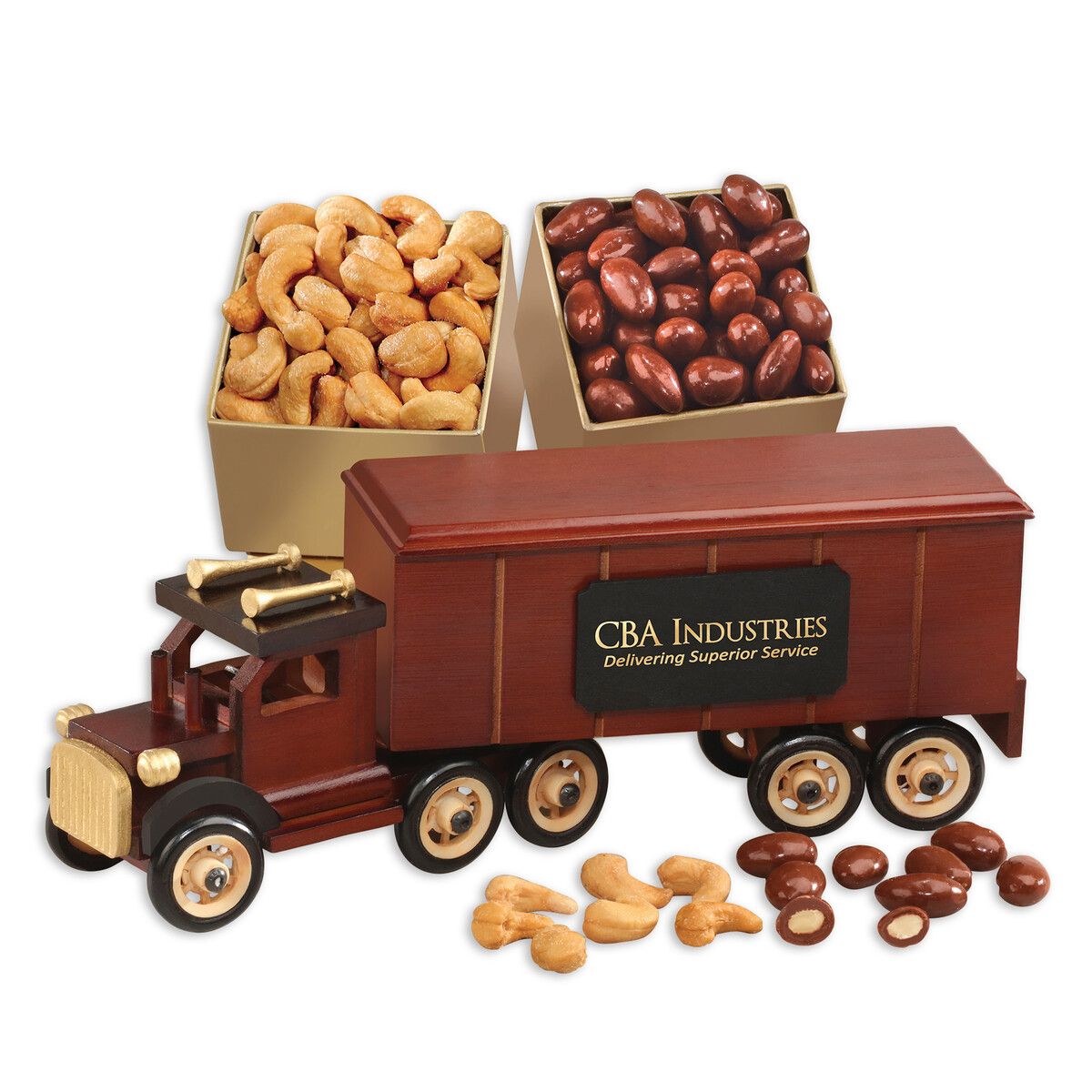 Classic Eighteen Wheeler with Fancy Cashews & Chocolate Almonds Classic Eighteen Wheeler with Fancy Cashews & Chocolate Almonds