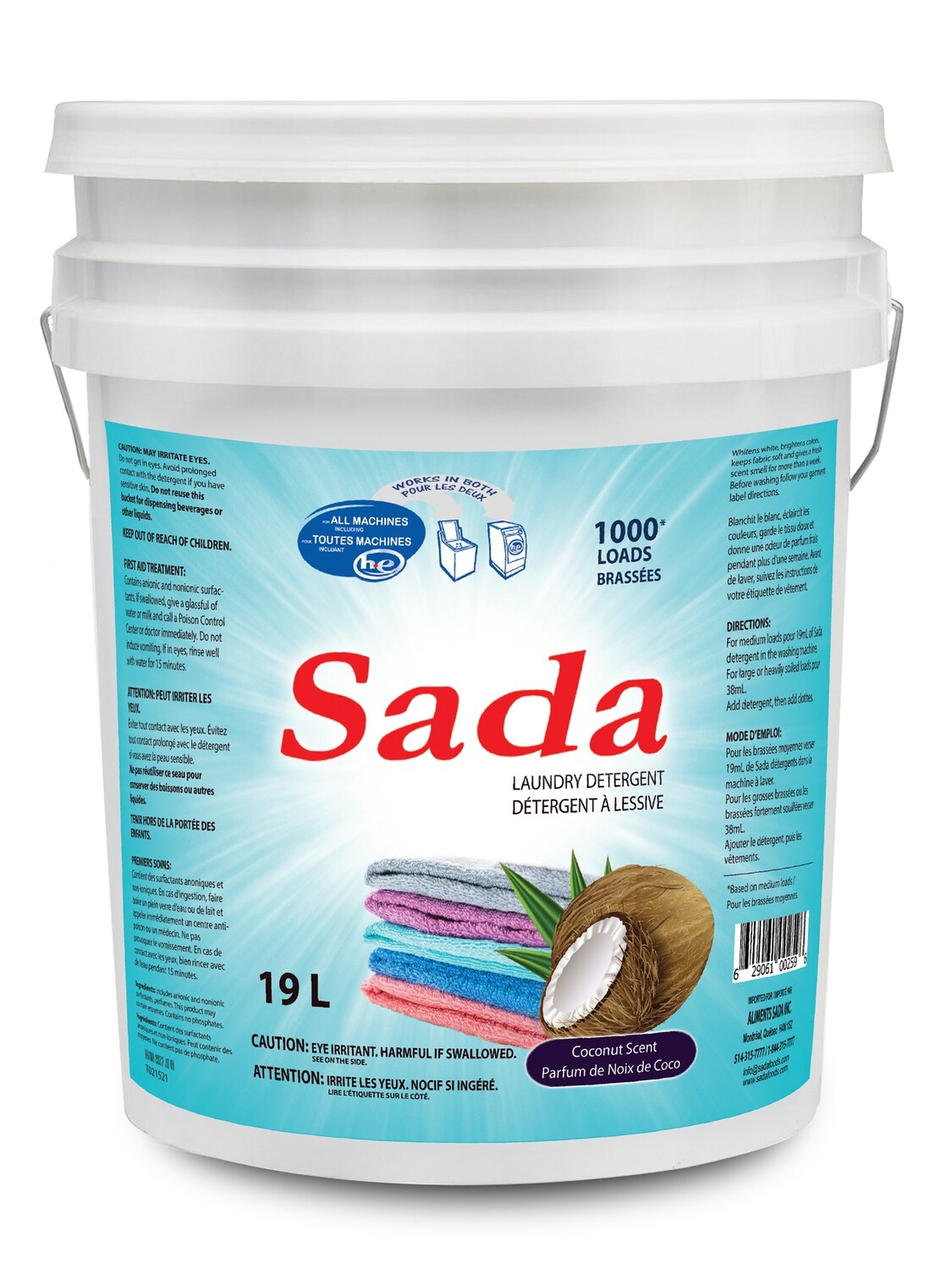 SADA LAUNDRY DETERGENT - Coconut Scent