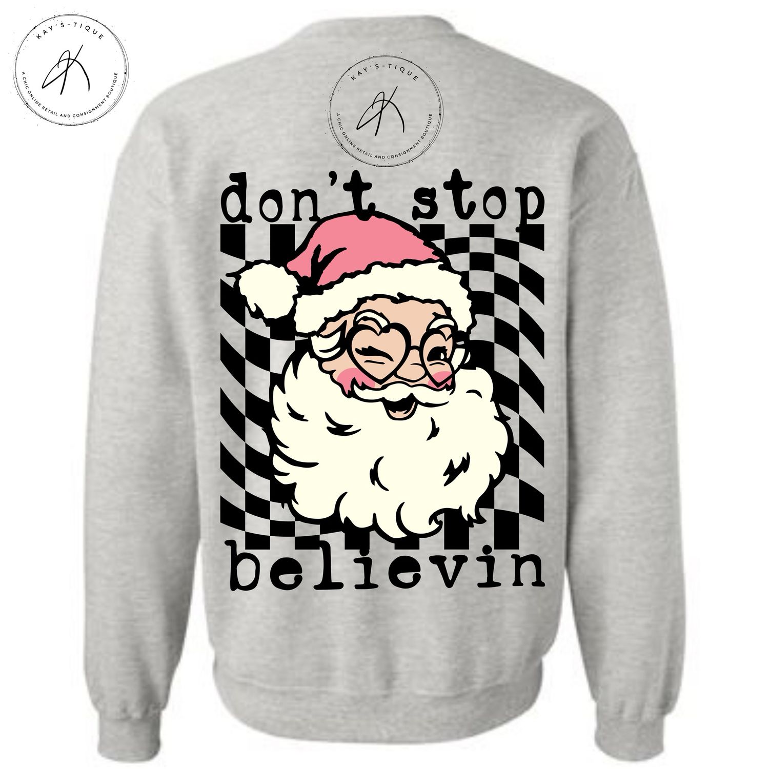Don’t Stop Believin’ Santa Sweatshirt