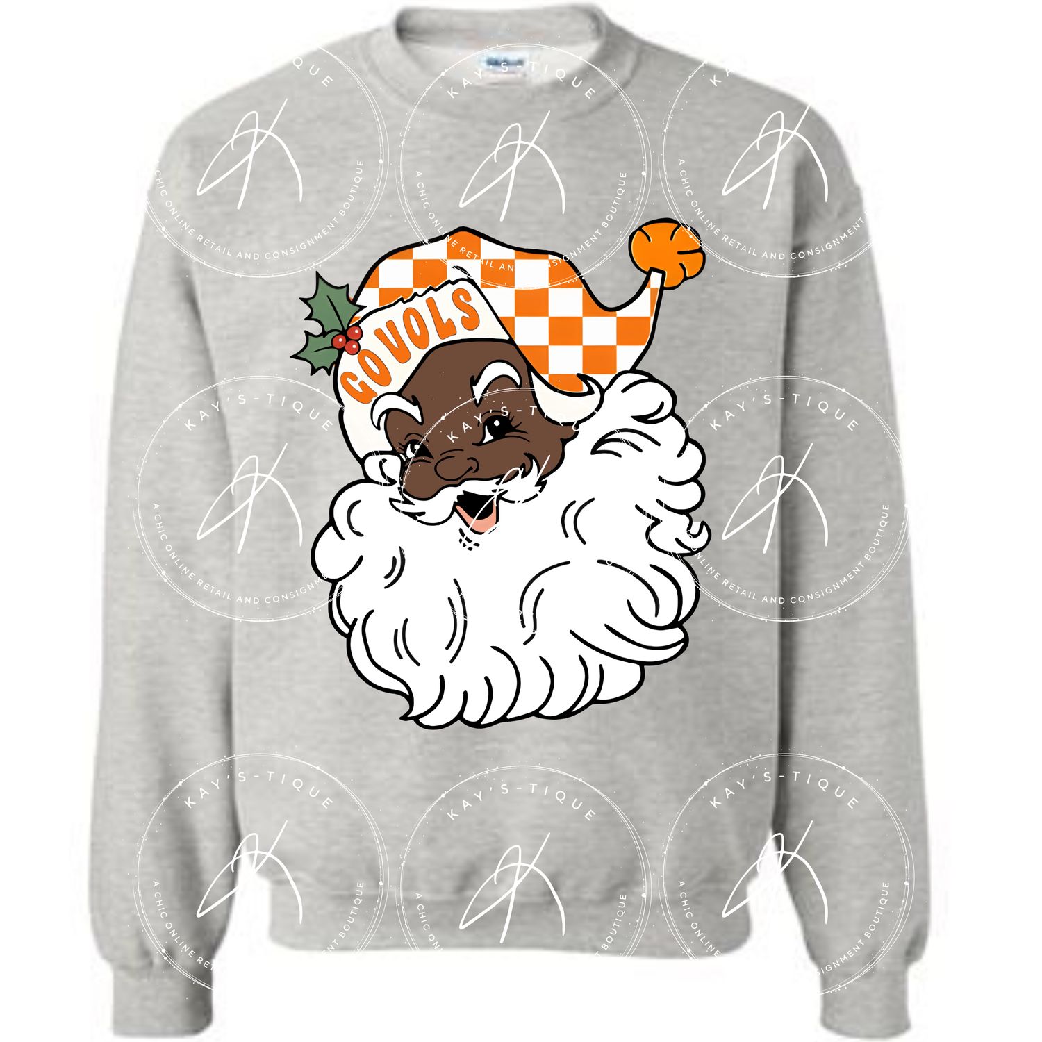 Go VOLS Santa Sweatshirt or Hoodie