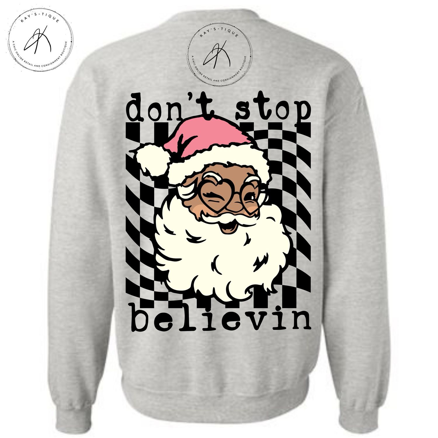 Don’t Stop Believin’ Santa Sweatshirt