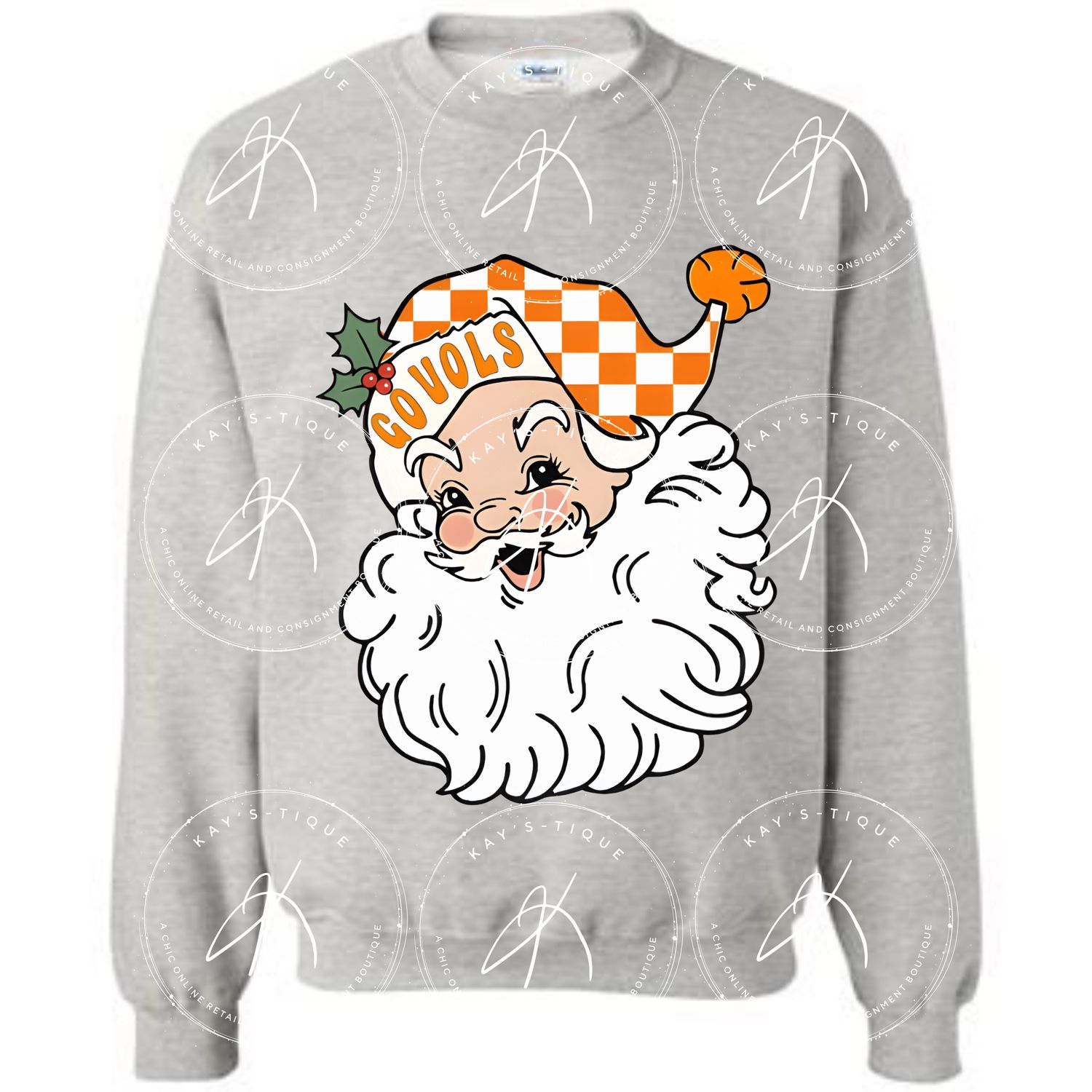 Go VOLS Santa Sweatshirt or Hoodie