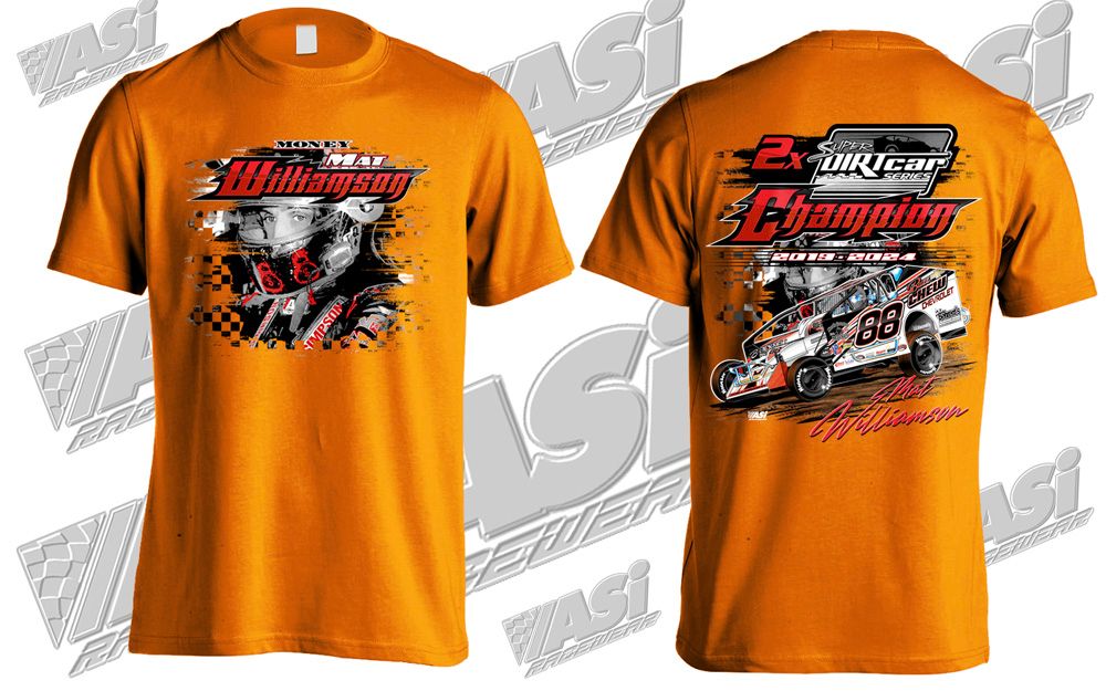 Mat Williamson 2x Champ Orange Tee