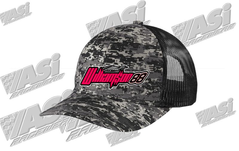 Mat Williamson Camo Trucker Snap Back Hat