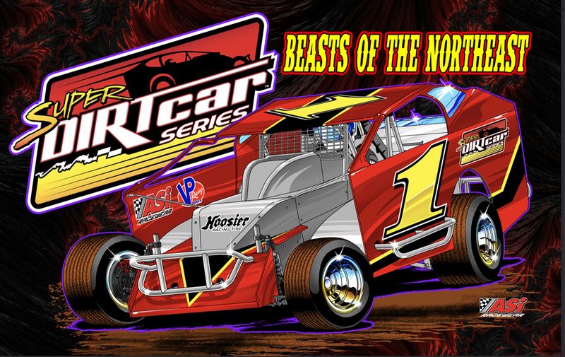 Super Dirt Car Full Size 3 x 5 Flag