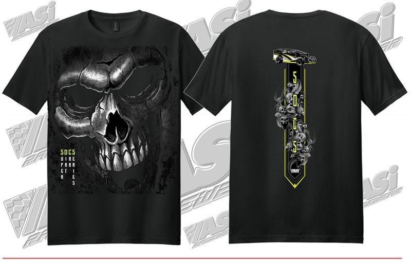 Super Dirt Car - Skull Tee - Black