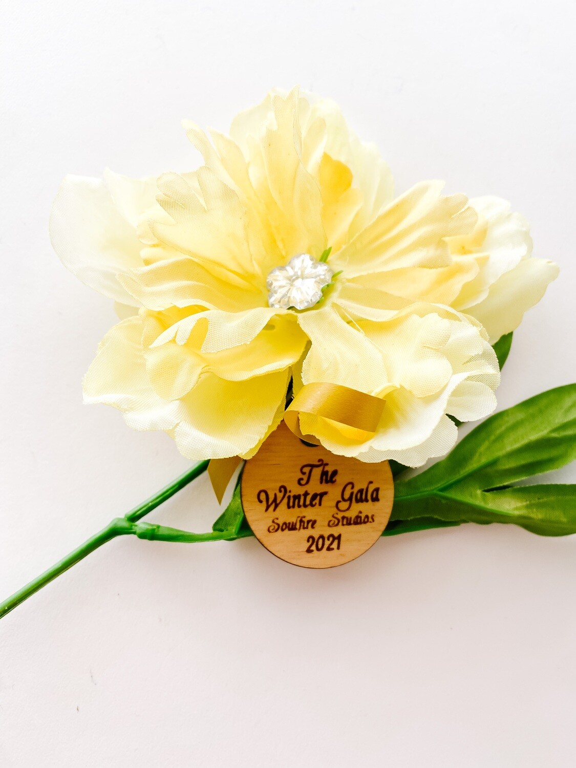 Souvenir Silk Flower & Show Tag