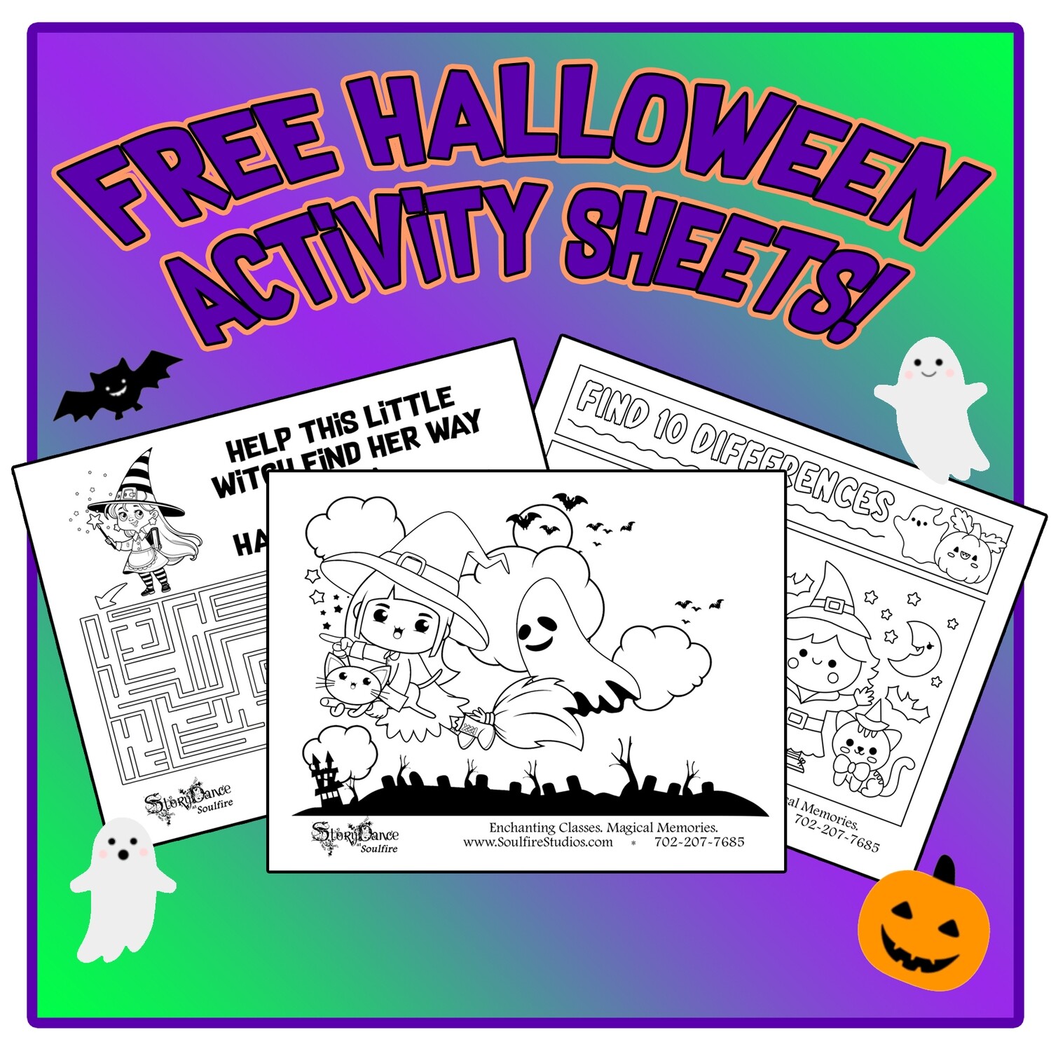 Free Halloween Activity Sheets!