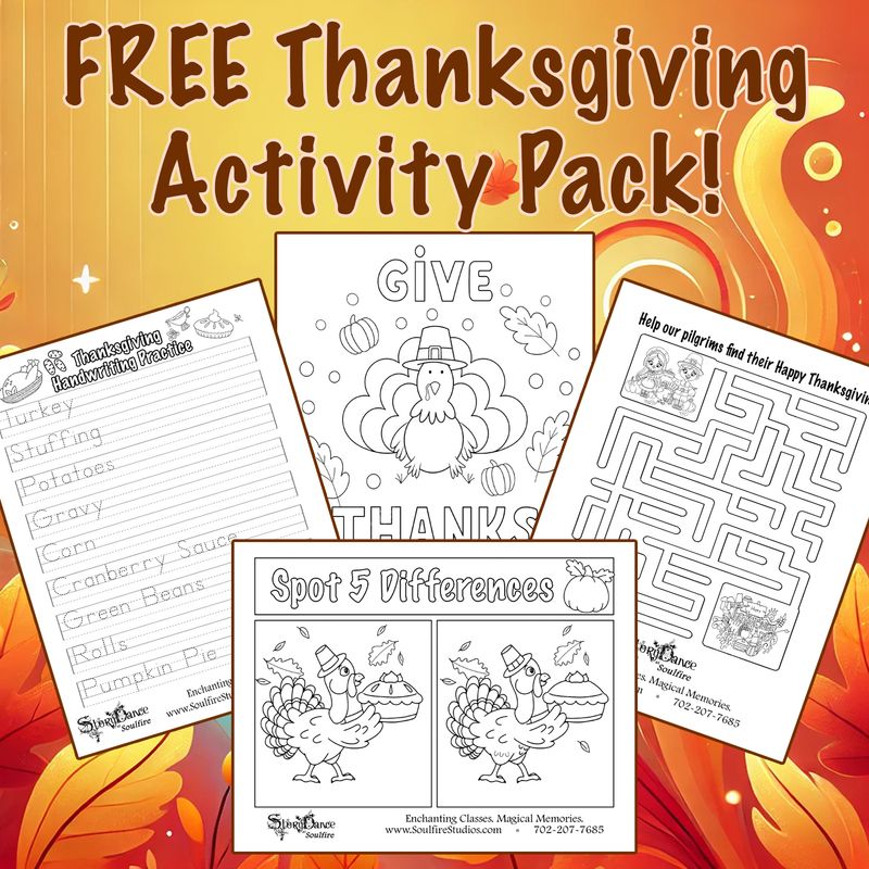 Free Thanksgiving Activity Pack!