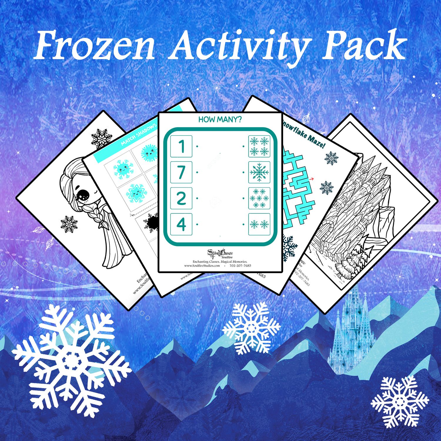 Free Frozen Themed Activity Sheets!