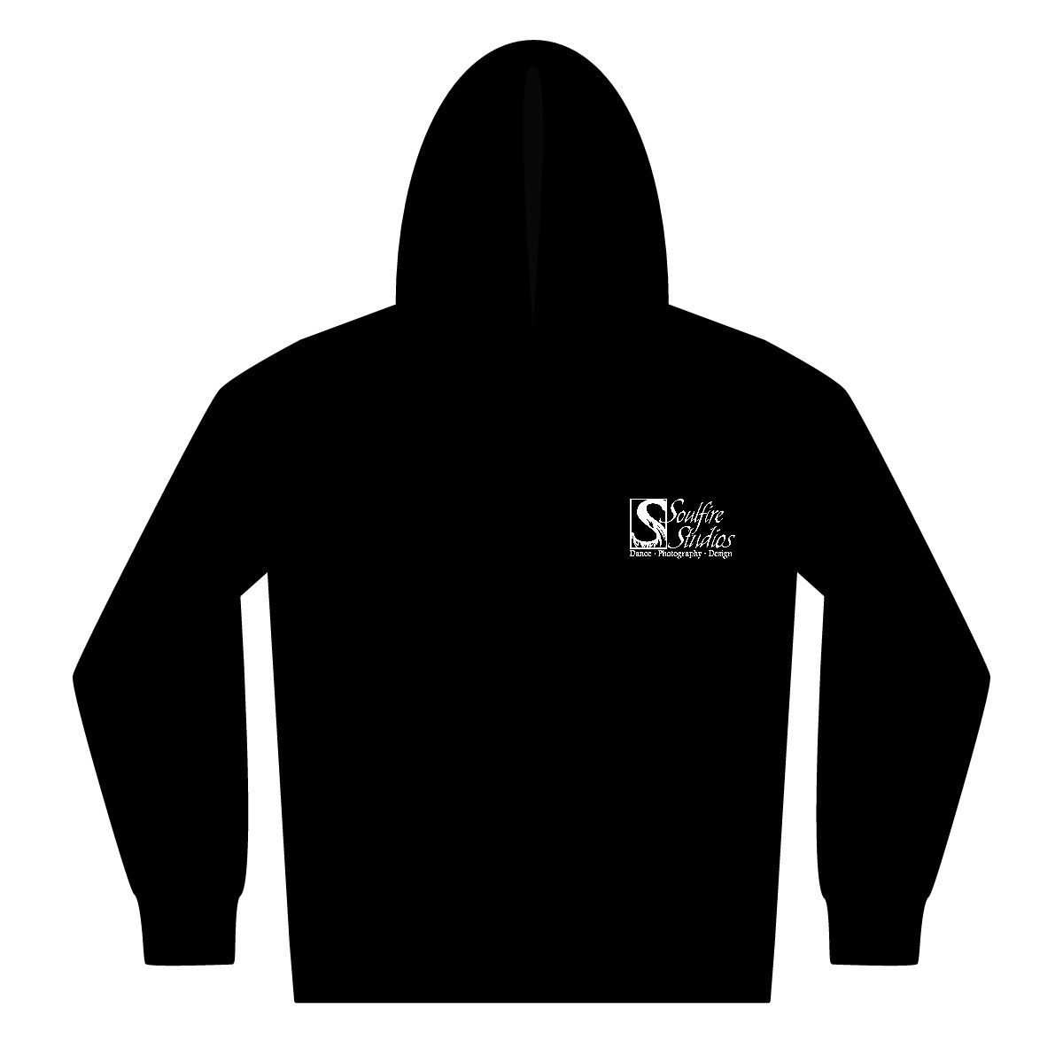 Soulfire - Inspiration Youth Zipped Hoodie - "What Sets Your Soul On Fire?", Clothing sizes: XS, Gildan Colors: Black