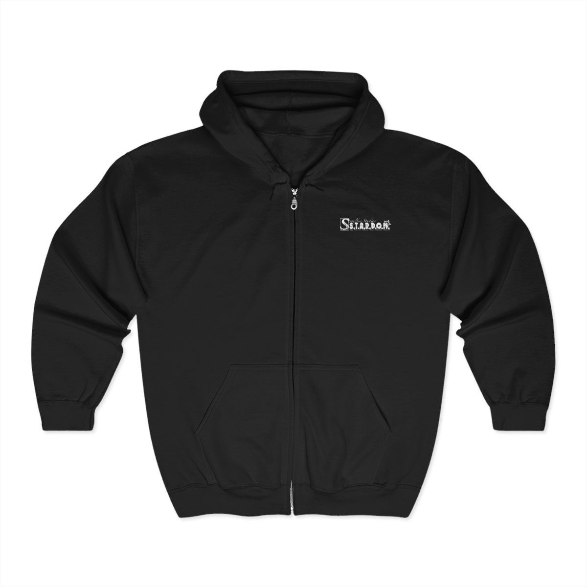 Soul on Fire Unisex Full Zip Hoodie - Cozy Motivation Apparel, Colors: Black, Sizes: S