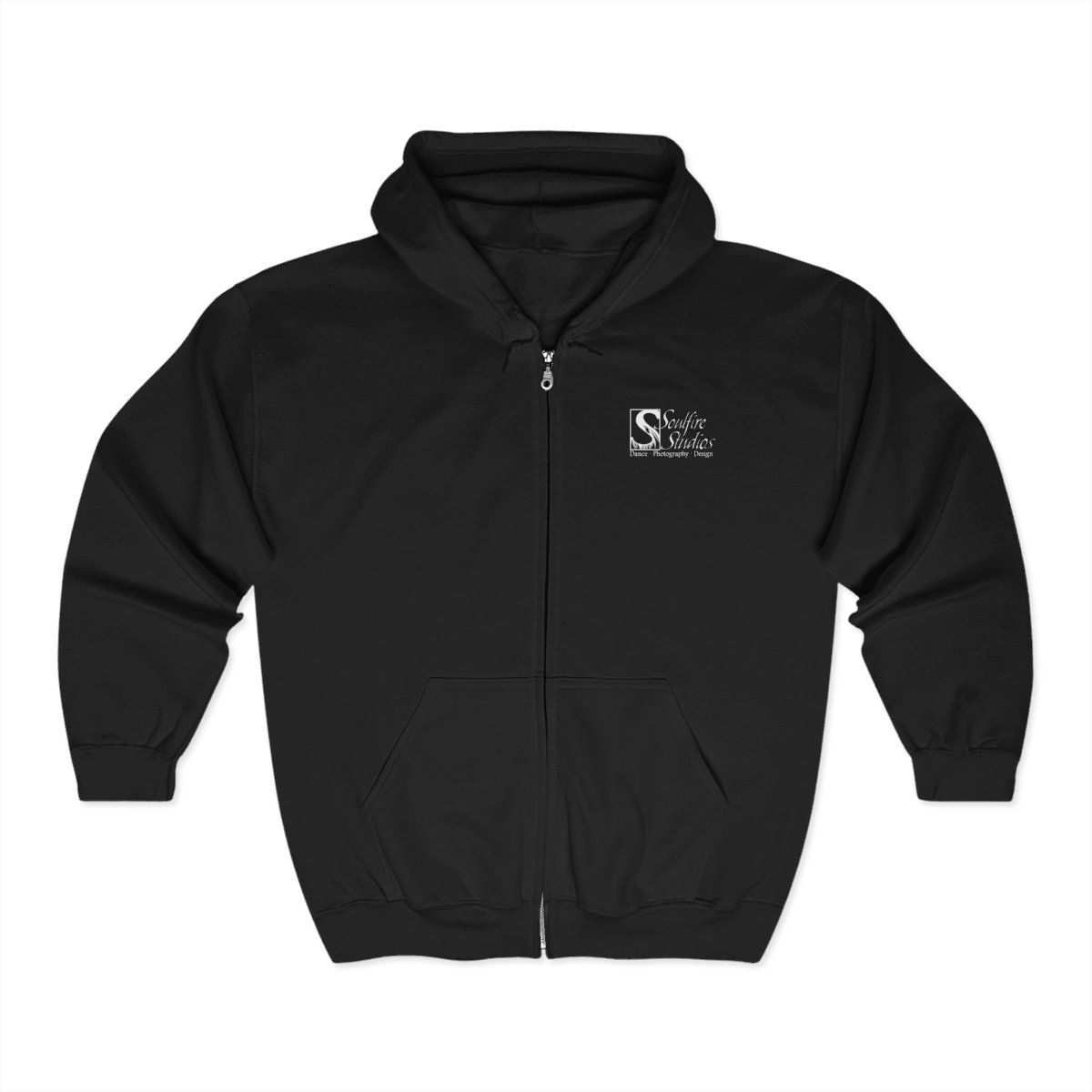 Unisex Heavy Blend™ Full Zip Hooded Sweatshirt, Colors: Black, Sizes: S